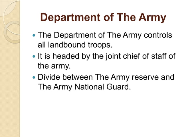 Department of defense presentation | PPTX | Business | Business and Finance
