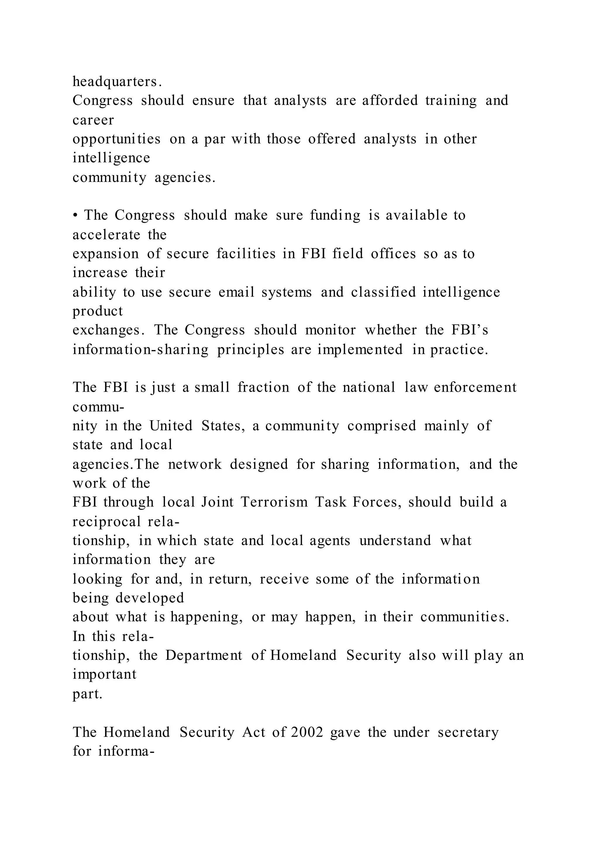 DEPARTMENT OF HOMELAND SECURITY PROGRESS IN IMPLEMENTING 