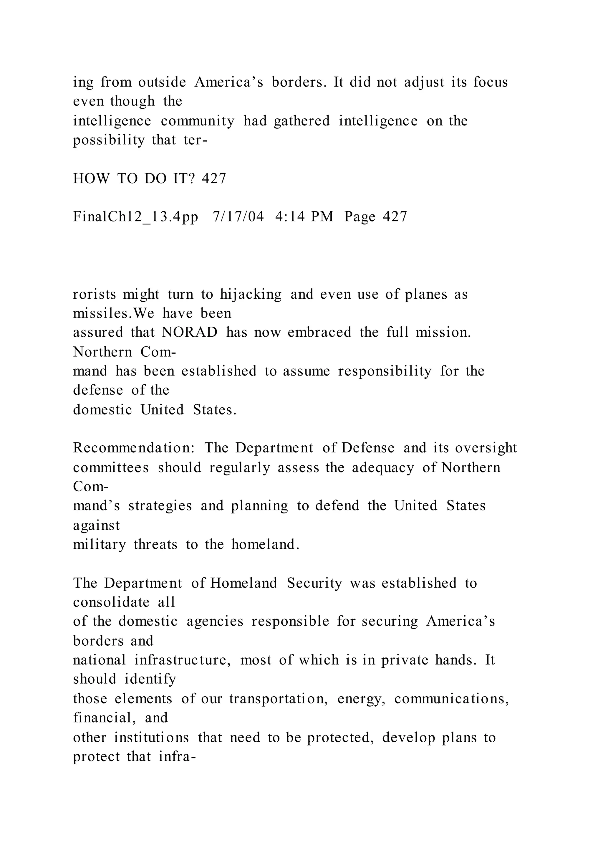 DEPARTMENT OF HOMELAND SECURITY PROGRESS IN IMPLEMENTING 