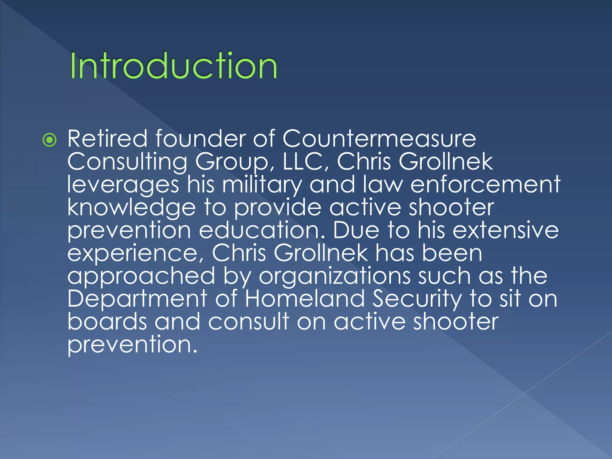Active Shooter Prevention: A Multifaceted Approach - sio642l