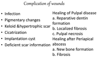 Department of oral & maxillofacial surgery (Wound healing ) | PPTX