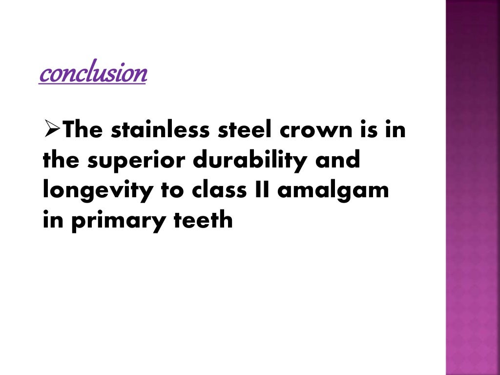 Stainless Steel Crown