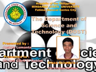 Department of science and technology | PPTX