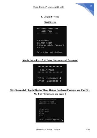 Car Showroom management System in c++ | DOCX