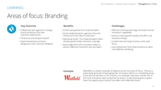 Areas of focus: Branding
22
LEARNINGS
￼
Key Features
‣ Collaborate with agencies to design
brand activations and new
custo...