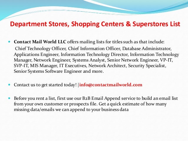 shopping list by department