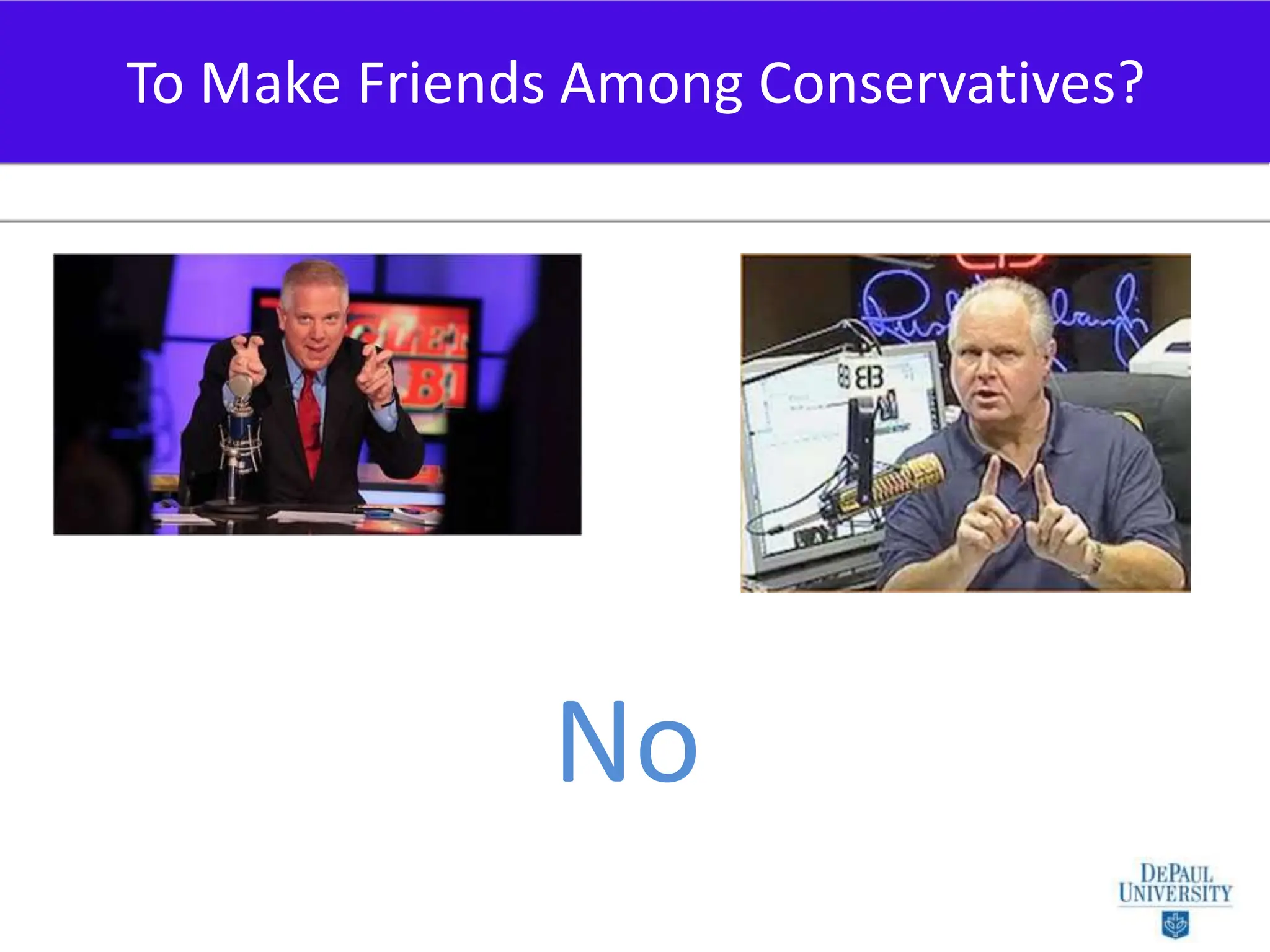 To Make Friends Among Conservatives?No
