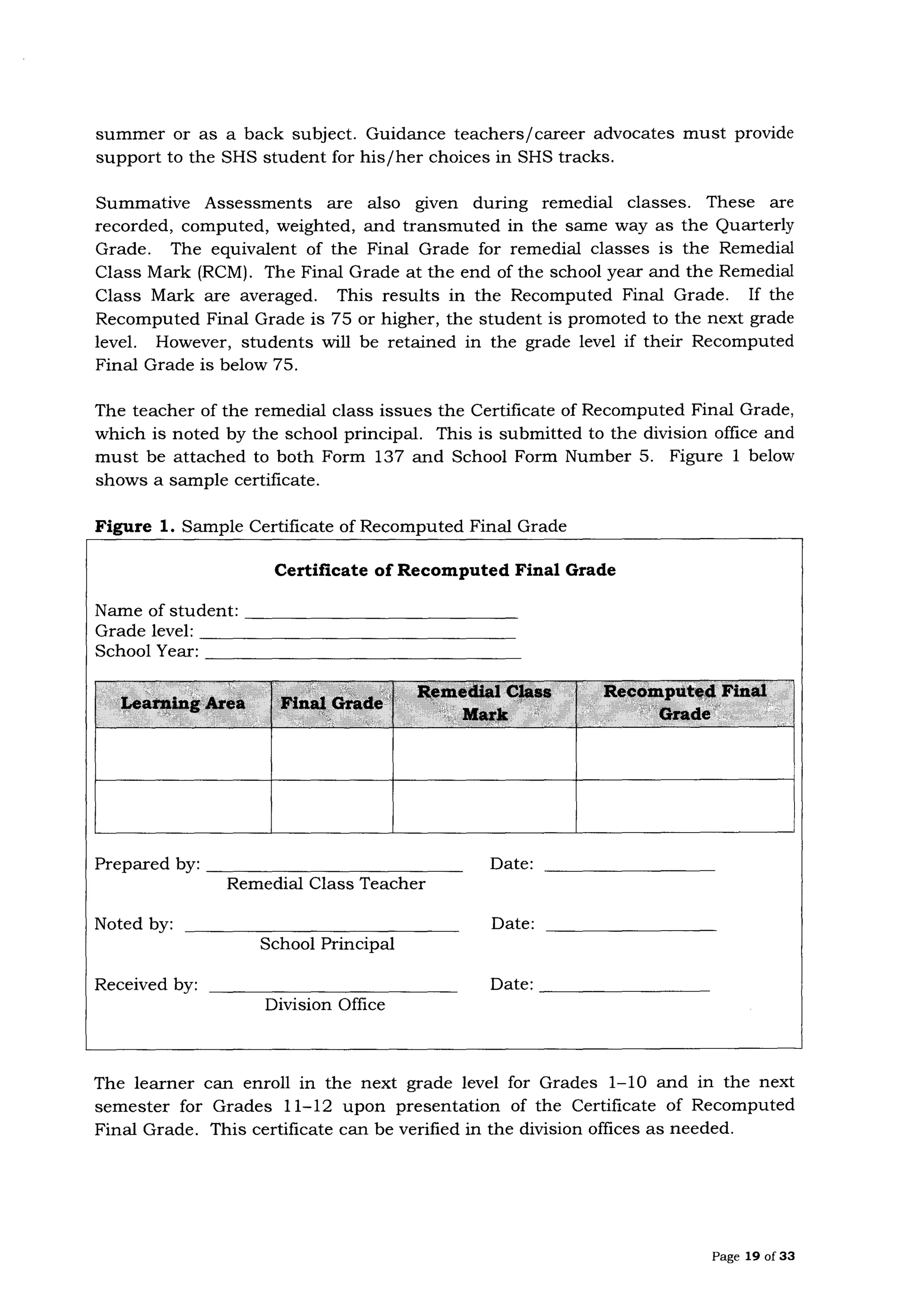 Dep ed order-8-s2015