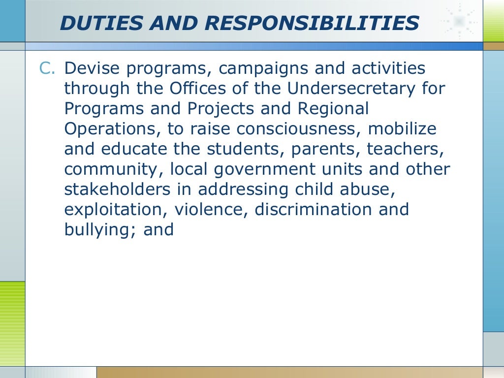 Deped child protection policy