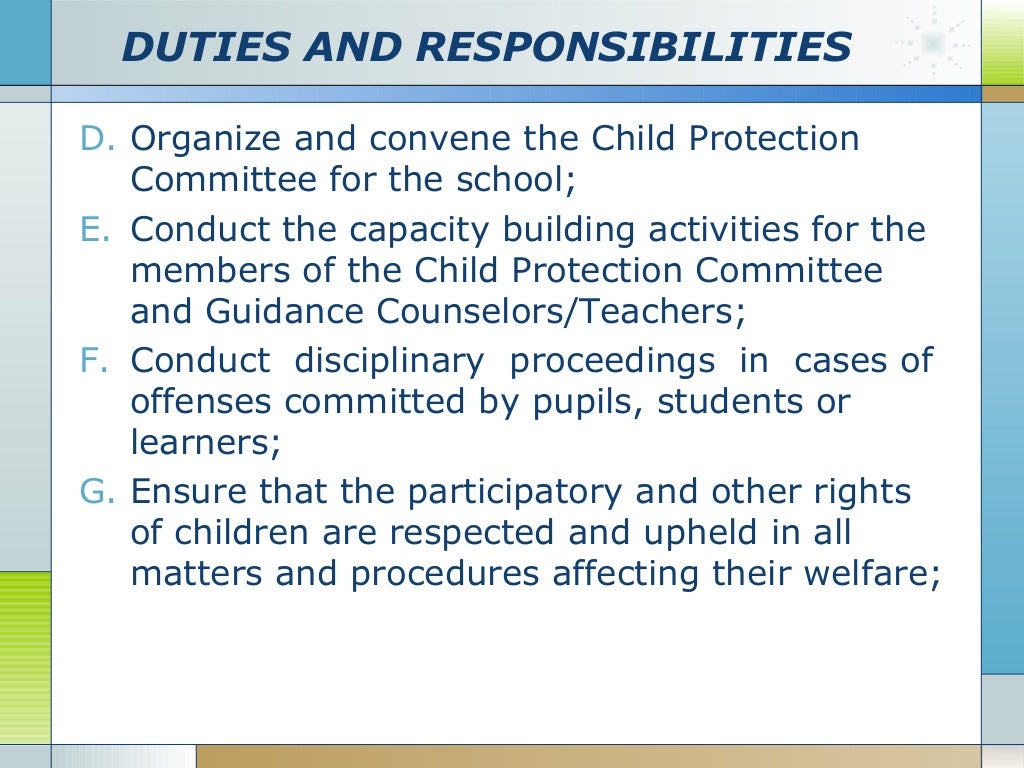 Deped child protection policy