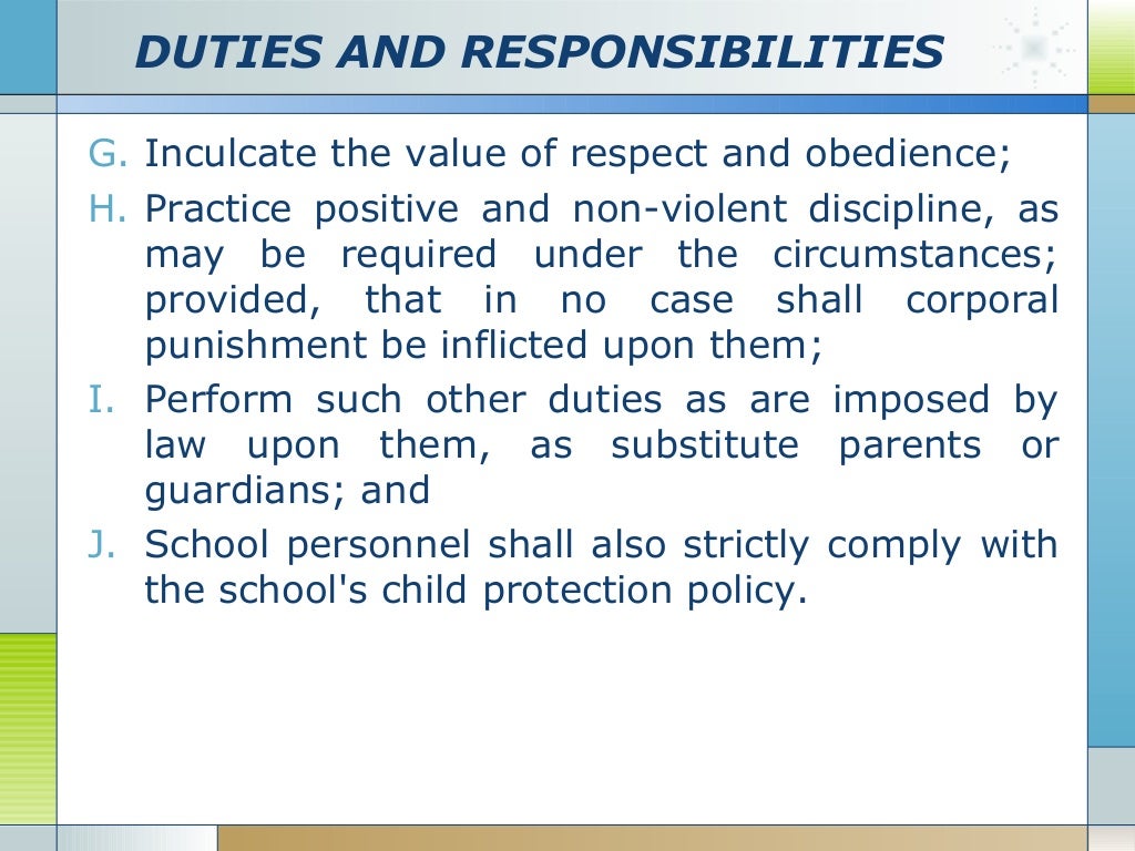 Deped child protection policy