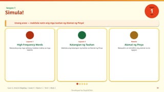 Filipino Grade 3 Term 1 Week 2: Mga Alamat at Salita - Katangian, Pang ...