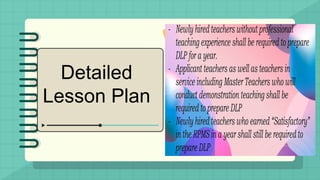 Detailed
Lesson Plan
 