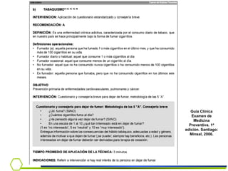 Guía Clínica Examen de Medicina Preventiva. 1ª edición. Santiago: Minsal, 2006. 