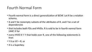 Understanding Multivalued Dependencies and Advanced Normal Forms in ...