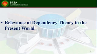 • Relevance of Dependency Theory in the
Present World
25
 