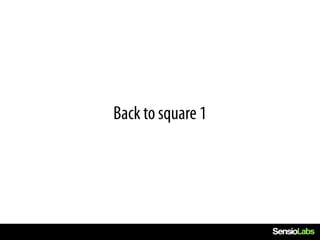 Back to square 1
 