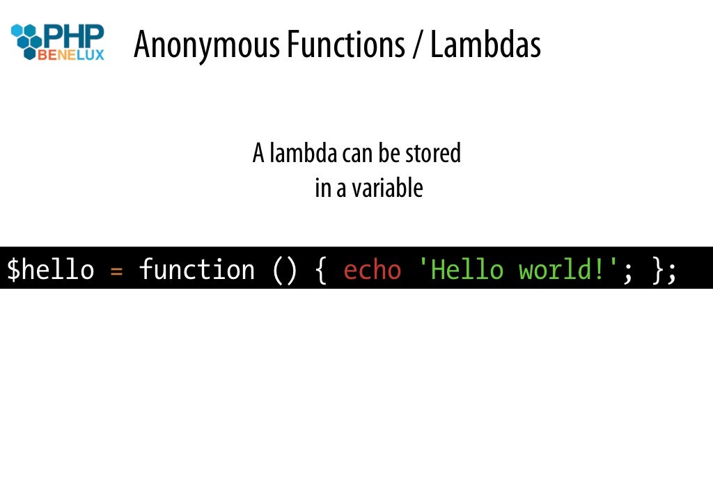 Anonymous Functions Lambdas A Anonymous Functions Lambdas A