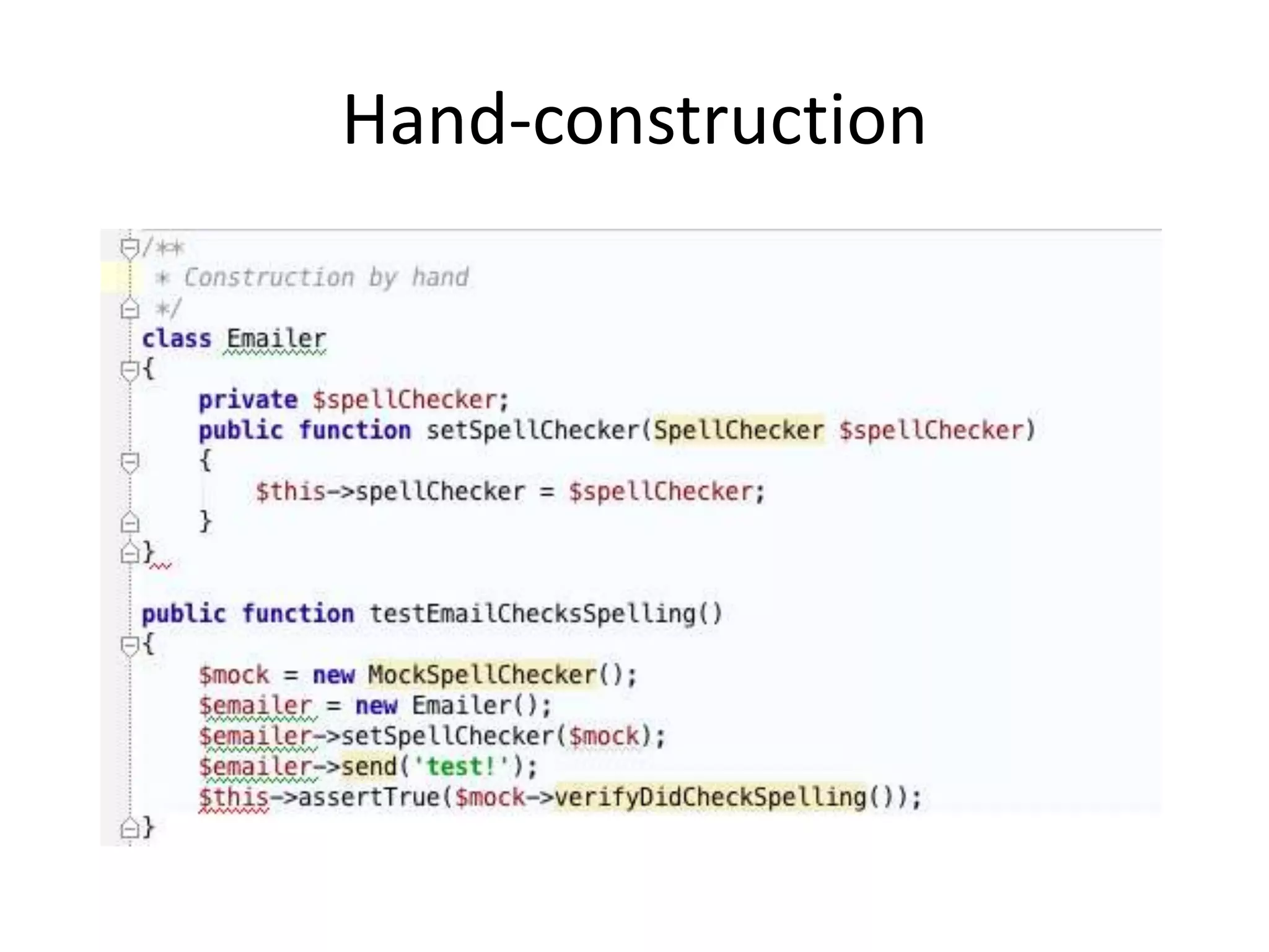 Hand-construction
 