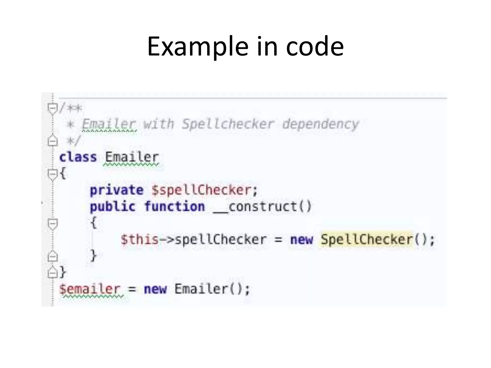Example in code
 