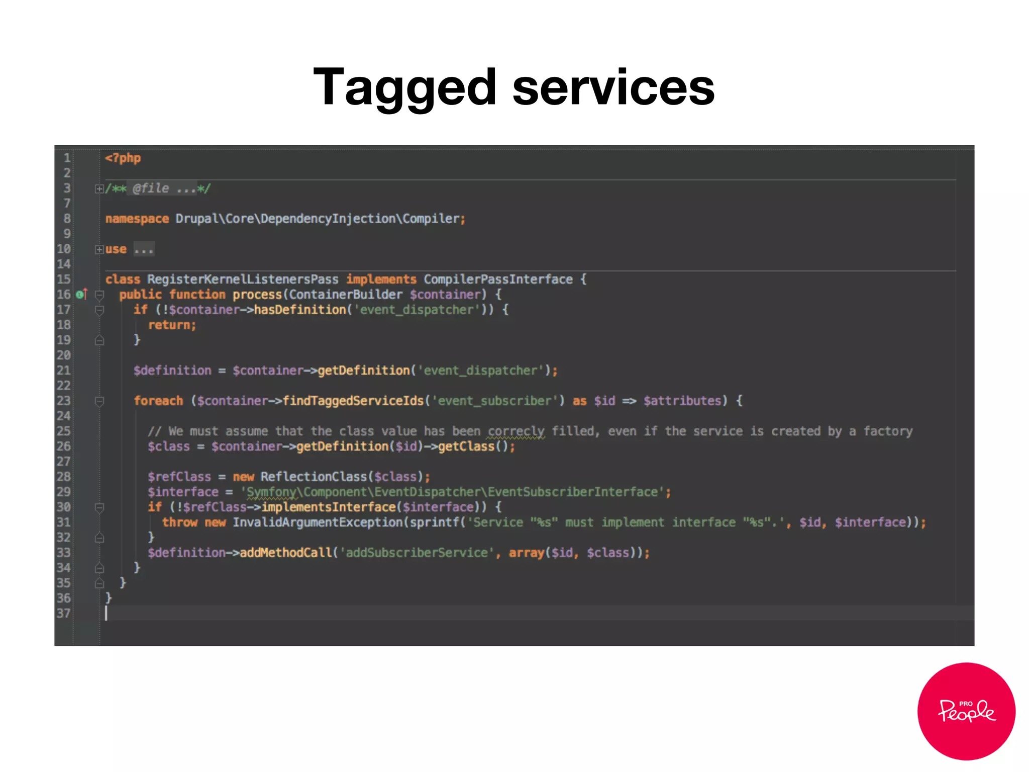 Tagged services
 