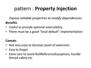 Dependency injection - the right way | PPTX