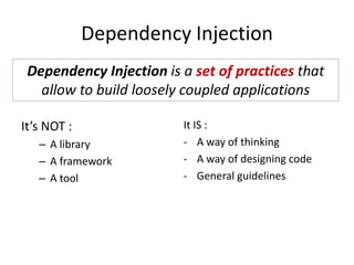 Dependency injection - the right way | PPTX