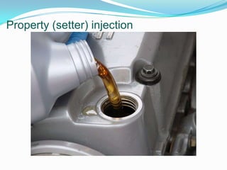 Easier to unit-test.Go on and check this stuff applied in PoorMansDI project.11