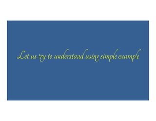 Let us try to understand using simple example

 