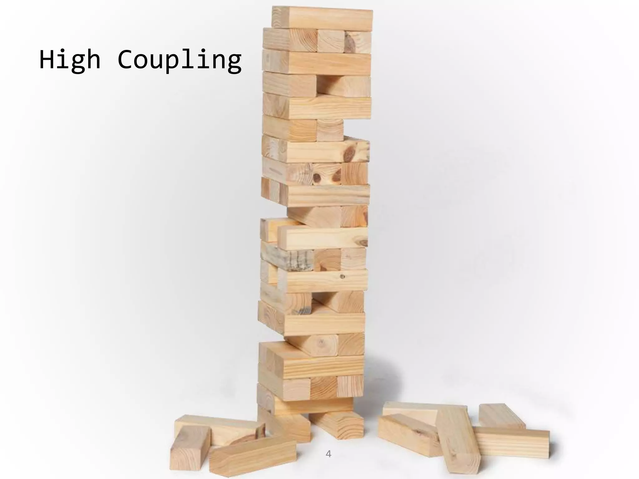 4
High Coupling
 