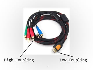 5
High Coupling Low Coupling
 