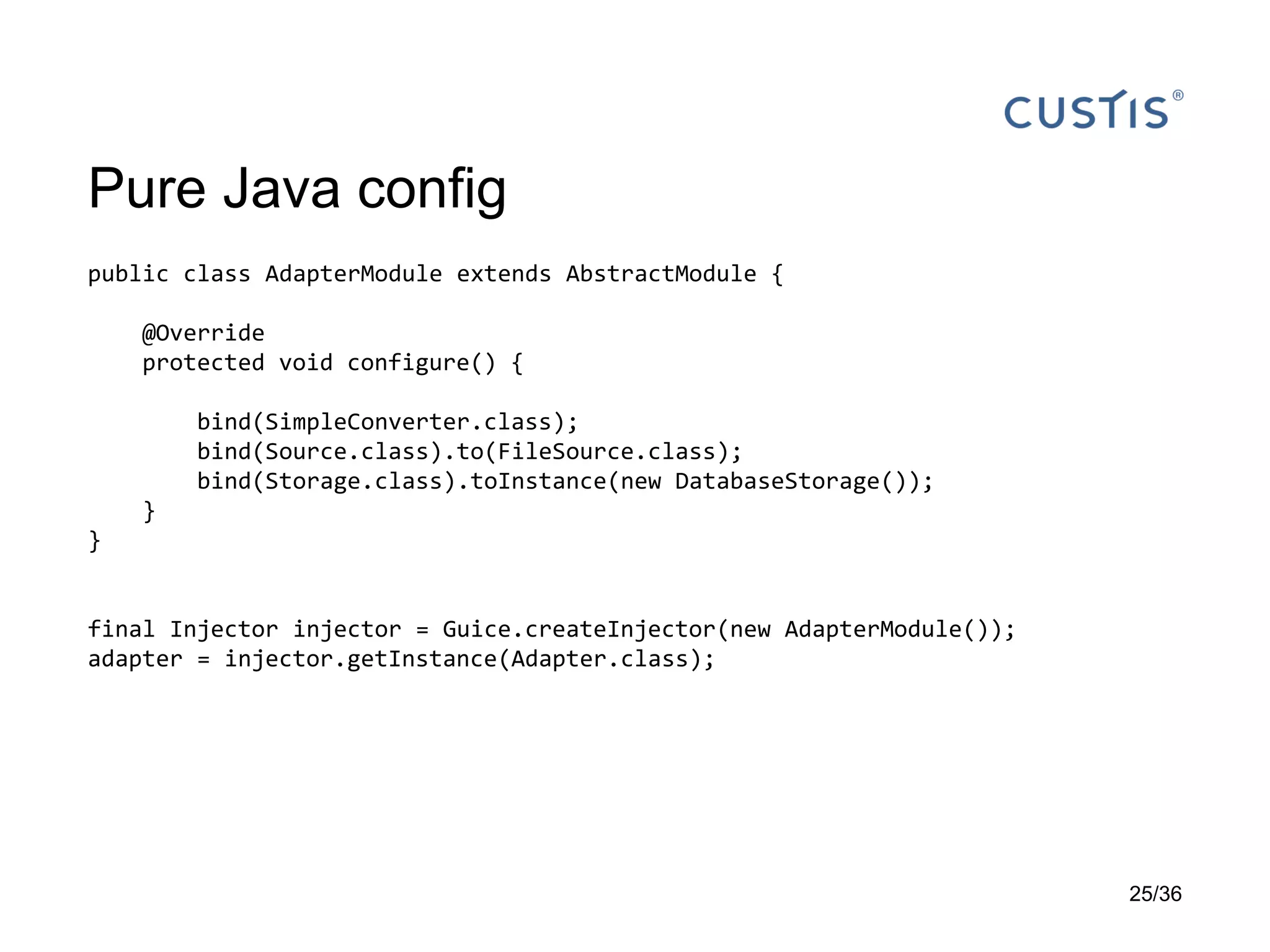 Dependency Injection в Java на примере эволюции Spring — Guice — CDI ...
