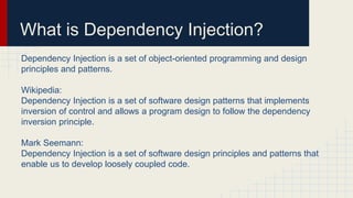 Dependency Injection, Design Principles and Patterns | PPTX ...
