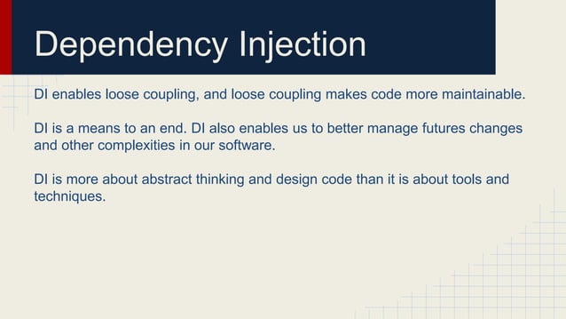 Dependency Injection, Design Principles and Patterns | PPTX ...