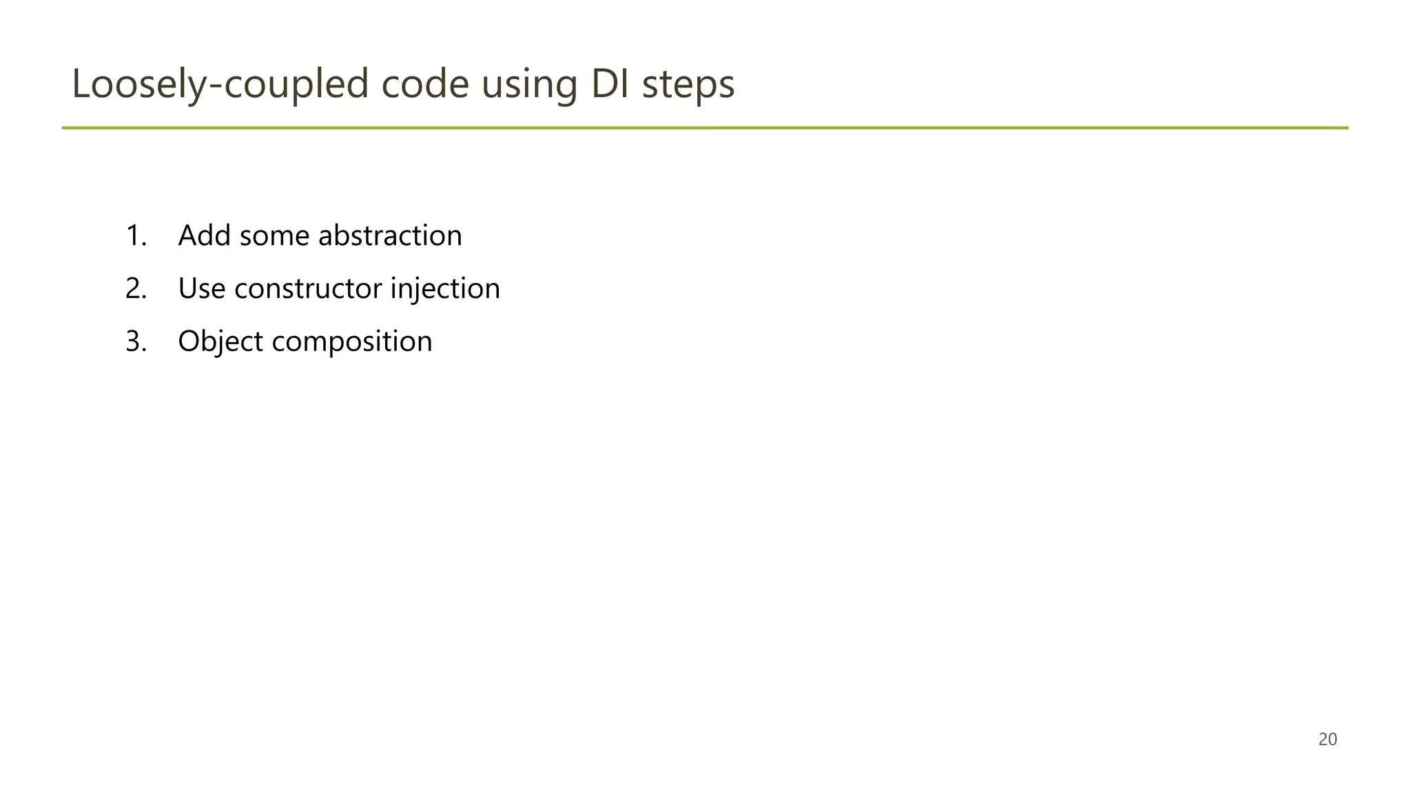 Dependency injection presentation | PPT