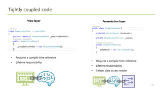 Dependency injection presentation | PPTX | Web Development | Internet
