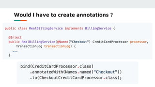 dependency injection in java with google guice | by... Dependency injection using Google guice | PPTX