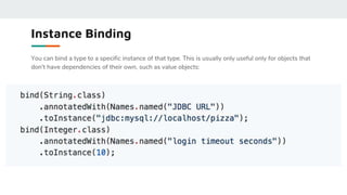 Dependency injection using Google guice | PPTX