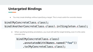 Dependency injection using Google guice | PPTX