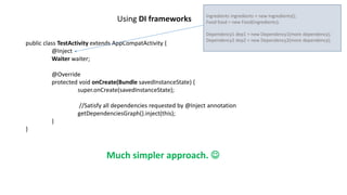 Dependency injection with dagger 2 | PDF