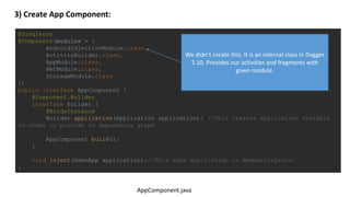 Dependency injection with dagger 2 | PDF