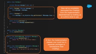 Dependency Injection with the Force DI Framework | PPTX