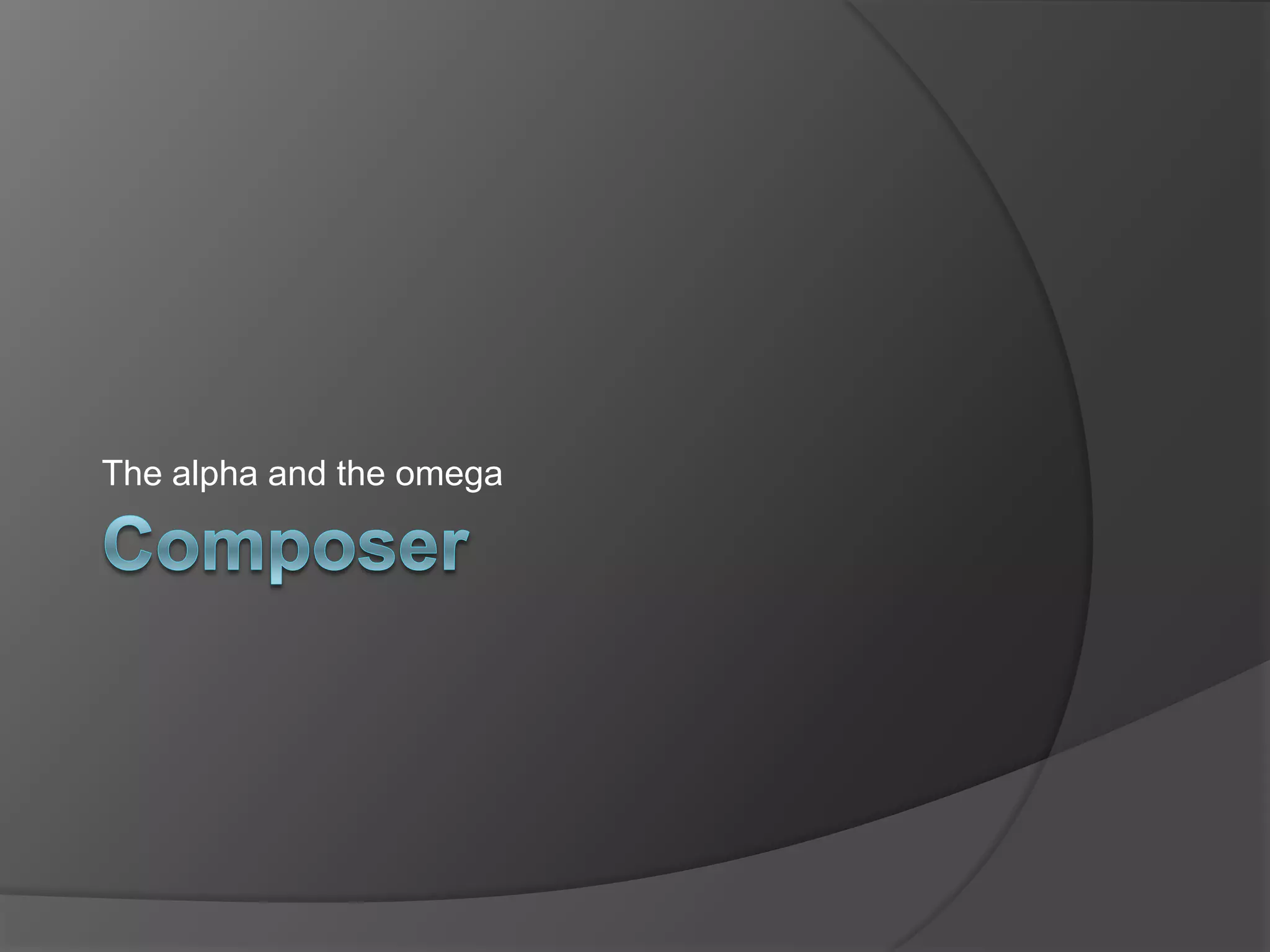 The alpha and the omega

 