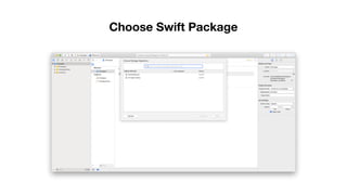 Choose Swift Package
 
