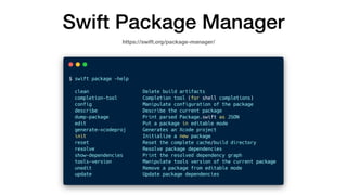 Swift Package Manager
https://swift.org/package-manager/
 