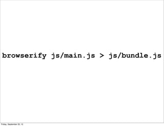 browserify js/main.js > js/bundle.js
Friday, September 20, 13
 