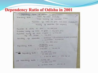 Dependency Ratio of Odisha in 2001
 