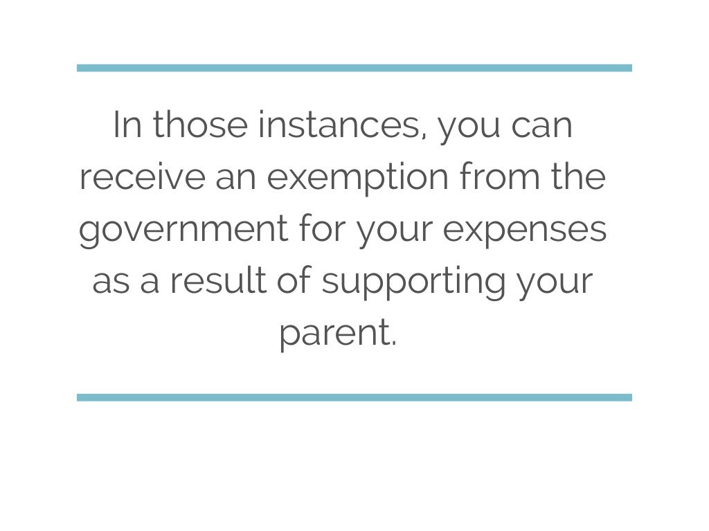 How To Claim Your Parent As A Dependent