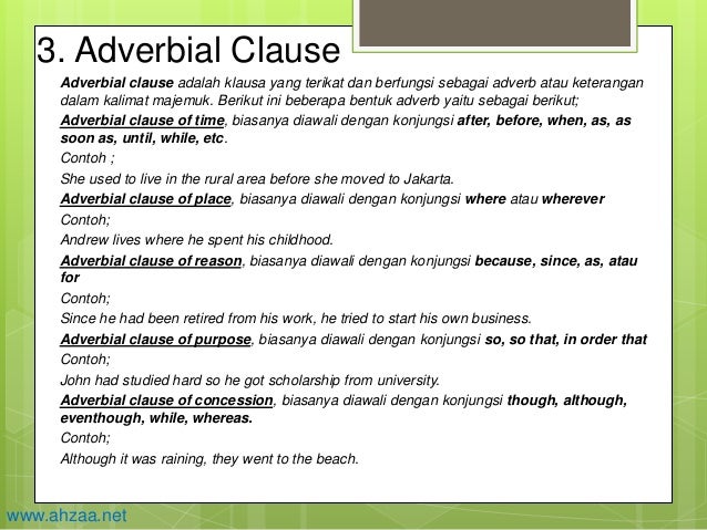 Dependent clause dan independent clause Dependent clause dan independent clause