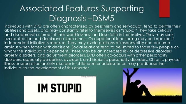 Dependent Personality Disorder Dsm 5